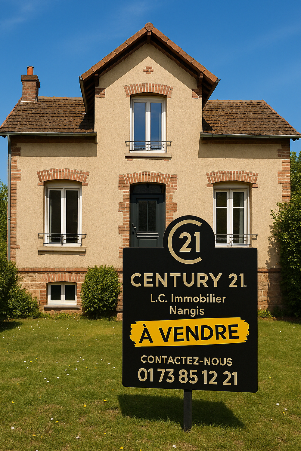 Maison familiale briarde à vendre à Nangis avec agence immobilière CENTURY 21 L.C. Immobilier
